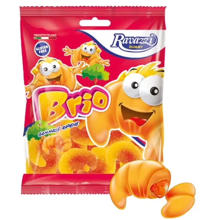 Ravazzi Briós Gumicukor  Eper és TejszinesTöltelékkel 90g