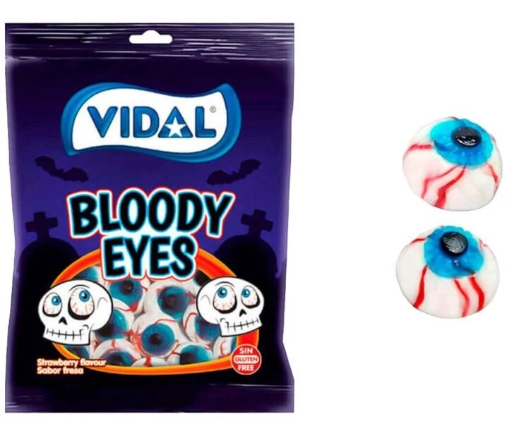 Vidal Szemgolyók Gyümölcs Ízű Gumicukor 90g