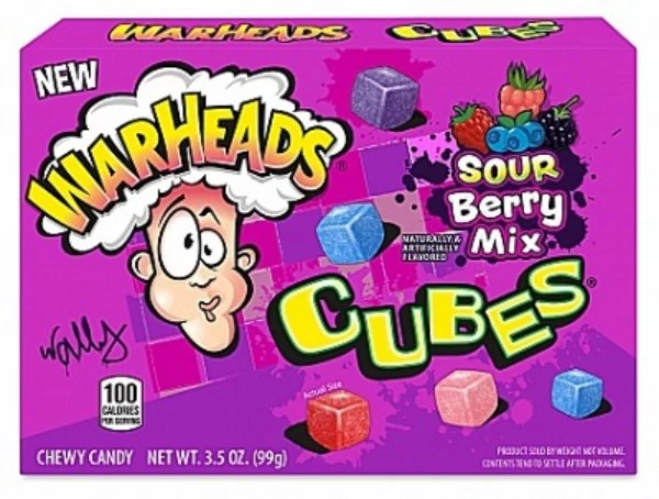 Warheads Sour Berry Mix Cubes Savanyú Gumicukor Válogatás 99g