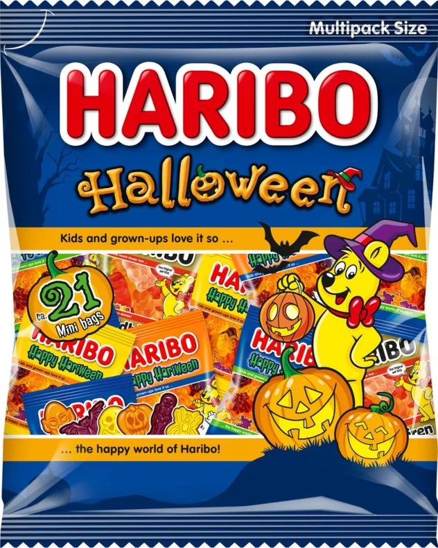 Haribo Halloween Gyümölcsízű Gumicukor Válogatás 250 g