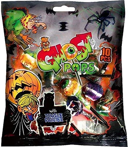 Haribo Ghost Pop Nyelvfestős Nyalóka ( 10*10g) 100g
