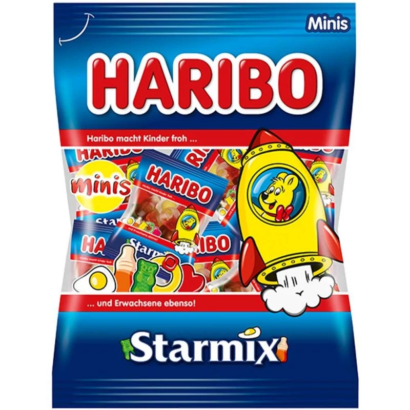 Haribo Starmix Minis Gyümölcsízű Gumicukorkák Részben Kóla ízesítéssel 250g