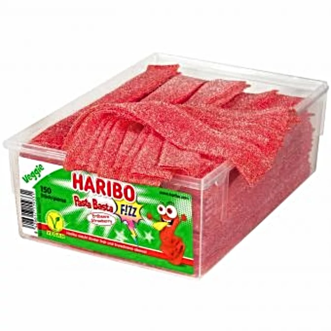 Haribo Vegan Savanyú Eper Szíj 1125g(150db)