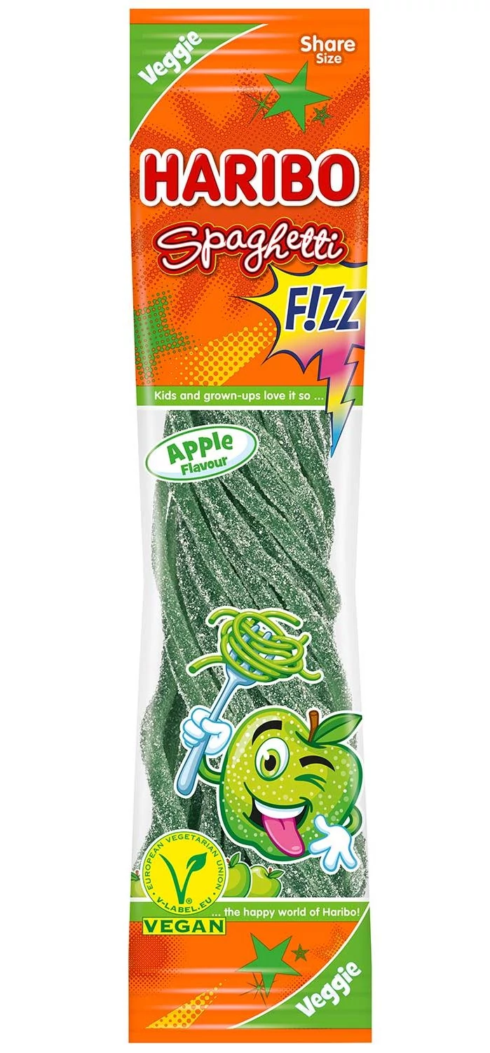 Haribo Vegan Spaghetty Apple Sour 200g