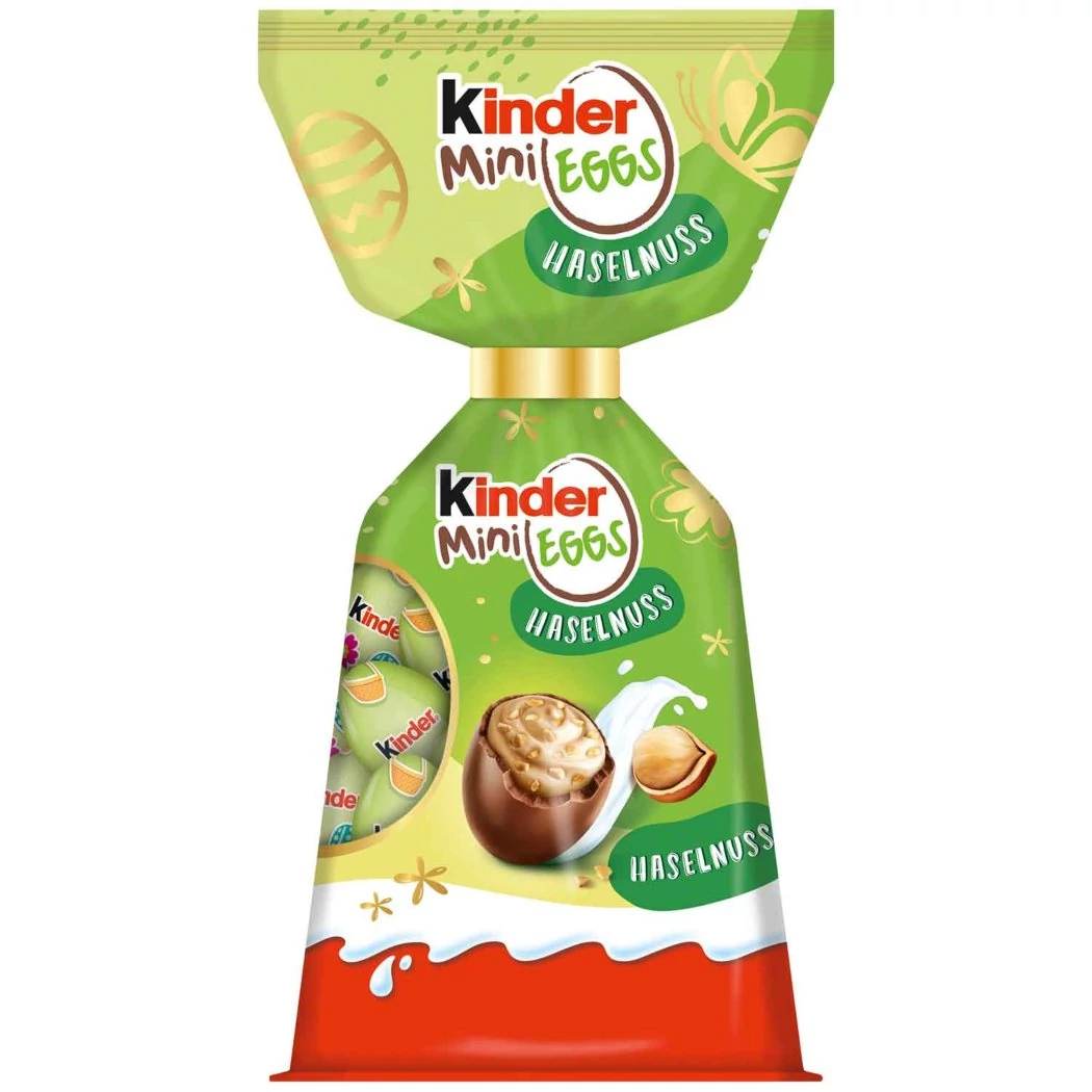 Kinder Mini Tejcsokoládé Tojások Tejes-Mogyorós Töltéssel 85g