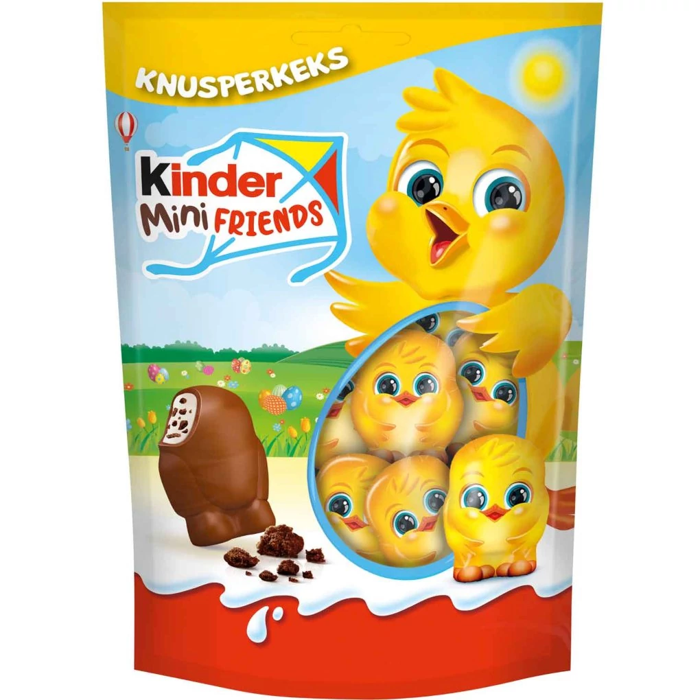 Kinder Húsvéti Mini Friends Tejcsokoládé Figurák(kis kacsák) 122g