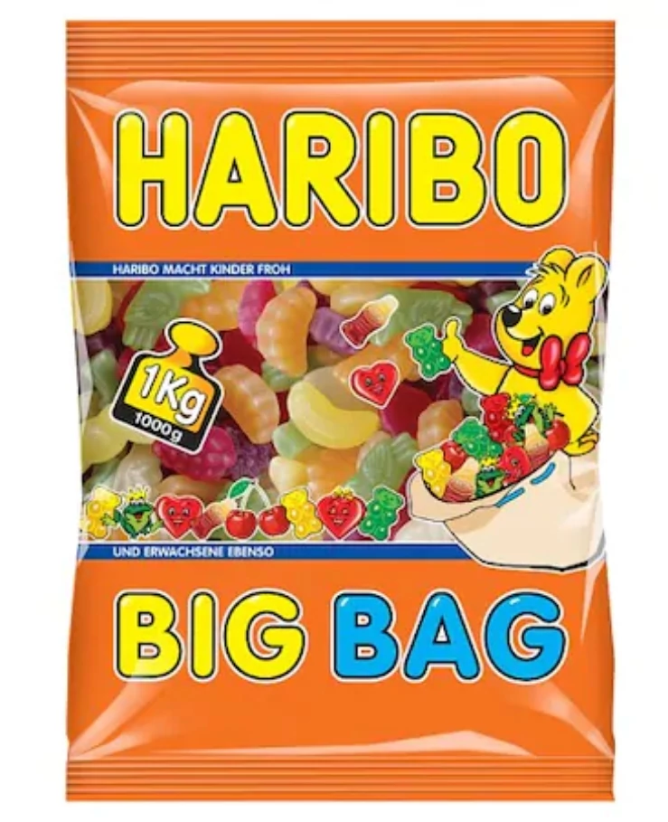 Haribo Trópusi Gyümölcs Gumicukor 1000g