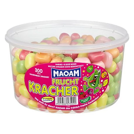 Maoam Tégelyes Gyümölcsös Rágócukorka (265db) 1200g