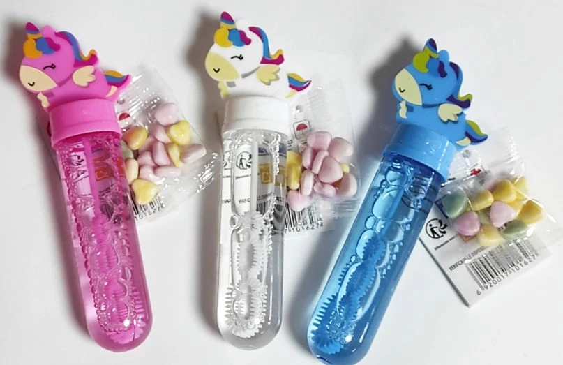 Bubble Unicorn Buborékfújó Eperízű Töltetlen Préselt Cukorkával 5g(1db)