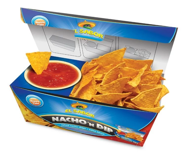 El Sabor Sós Nacho 'N Dip Chips Salsa Szósszal 175g