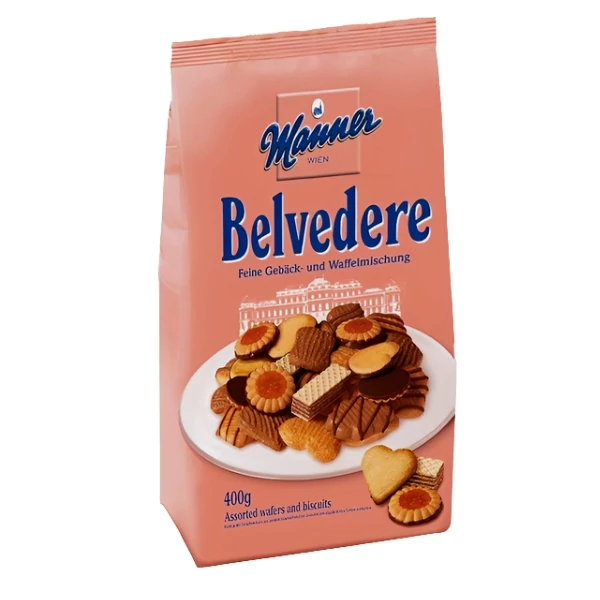 Manner Belvedere Vegyes Ízesítésű Teasütemény 400g