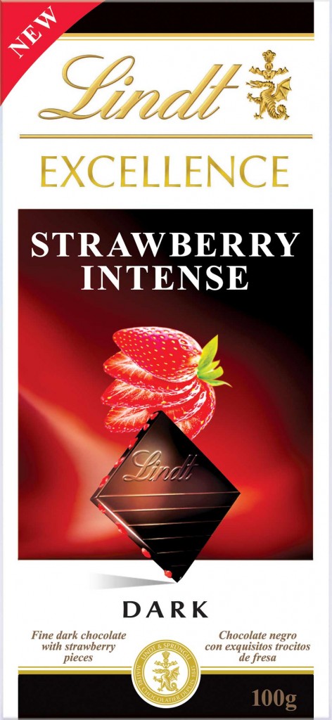 Lindt Excellence étcsokoládé Strawberry 100g