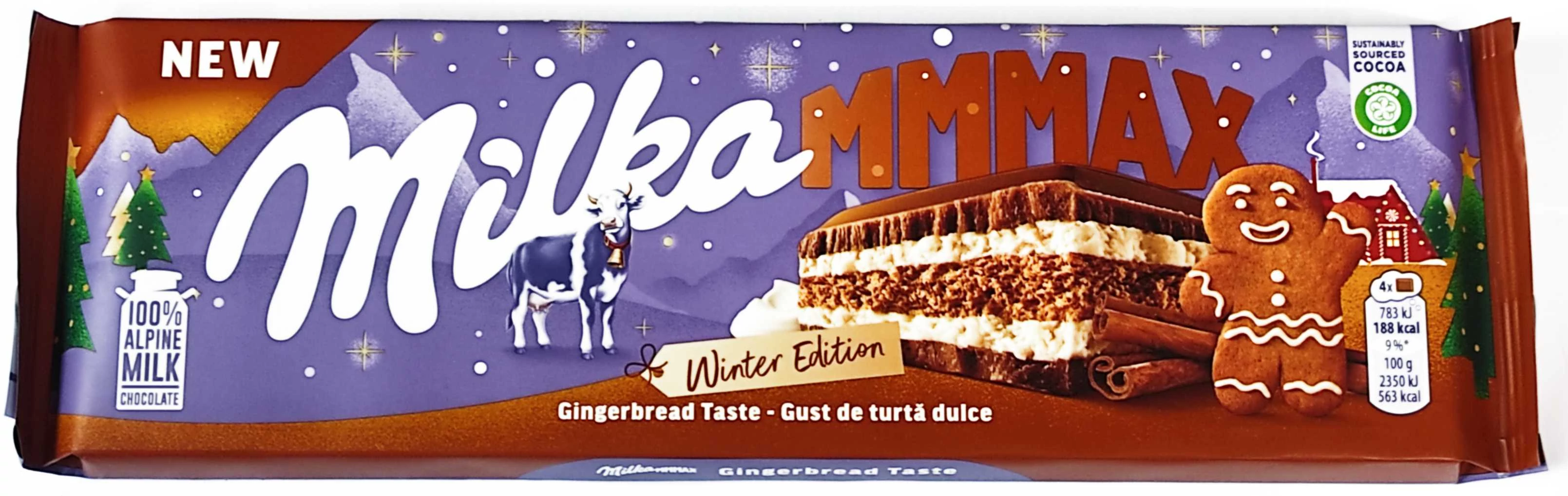 Milka Gingerbread Mézeskalács Ízű Tejcsokoládé 300g