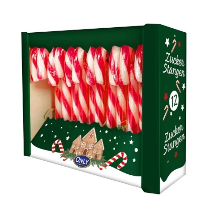 Only Candy Canes Eper Ízű Sétapálca Nyalóka (12*12g) 144g