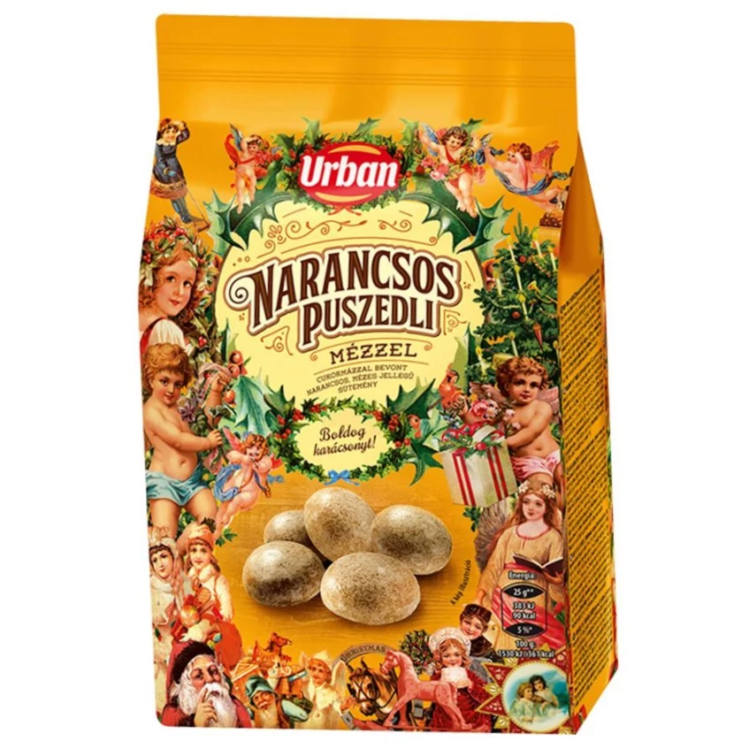 Urban Karácsonyi Narancsos Puszedli 180g