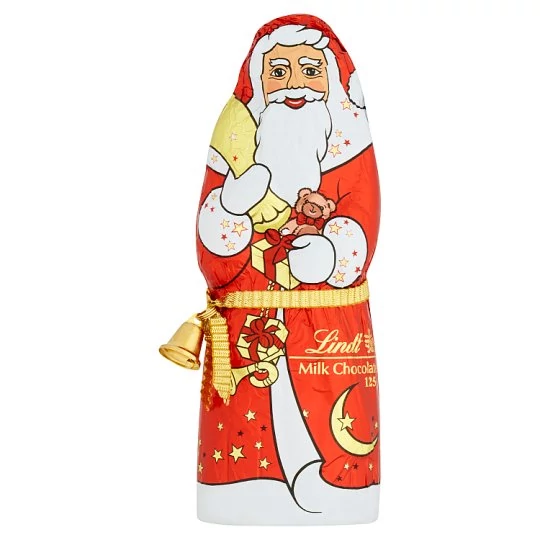 Lindt Alpesi Tejcsokoládé Mikulás Csengővel 125g