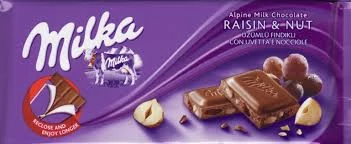 Milka Mogyorós-mazsolás tejcsoki 100g