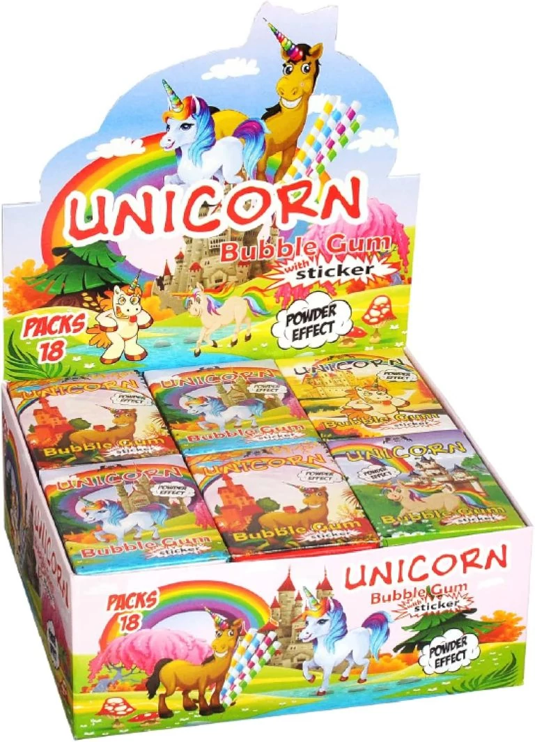 Unicorn Cigi Rágó Tetoválással(1 doboz-10 db rágó) 35g