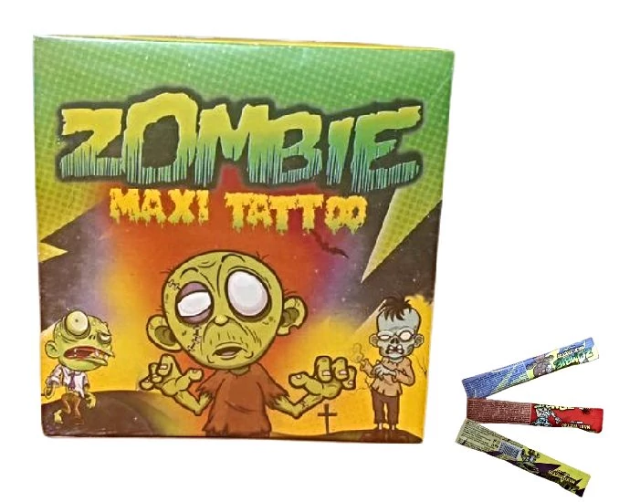 Zombie Tattoo Rágógumi Tetoválással (60*6g) 360g