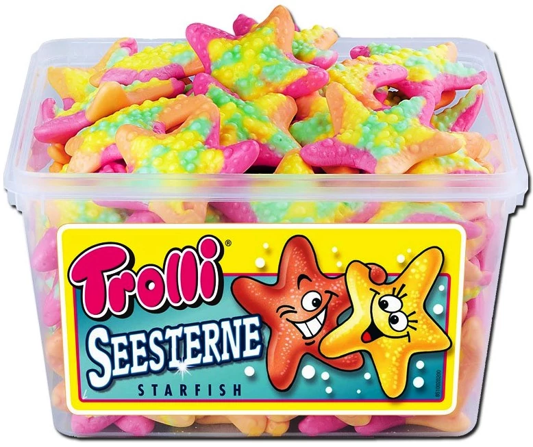 Trolli Gumicukor tégelyes Csillag 975g