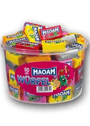 Maoam Bloxx Olvadó Rágóbonbon Hengeres 1100g (50db-os)