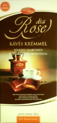 Dia Rose Diabetikus tejcsoki kávés krémmel, fruktózzal 100g