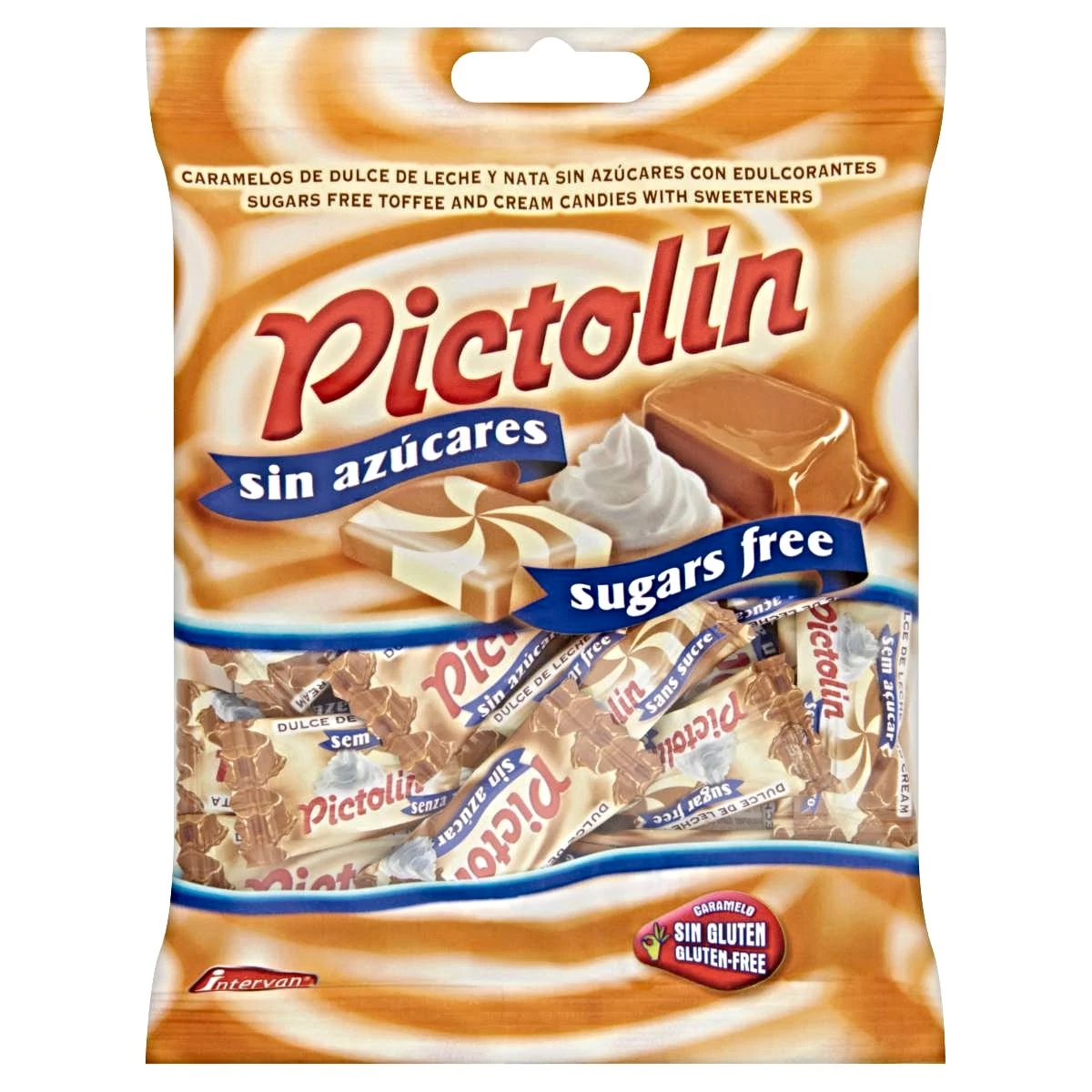 Pictolin Caramel Ízű Tejszínes Cukormentes Cukorka Édesítőszerrel 65g