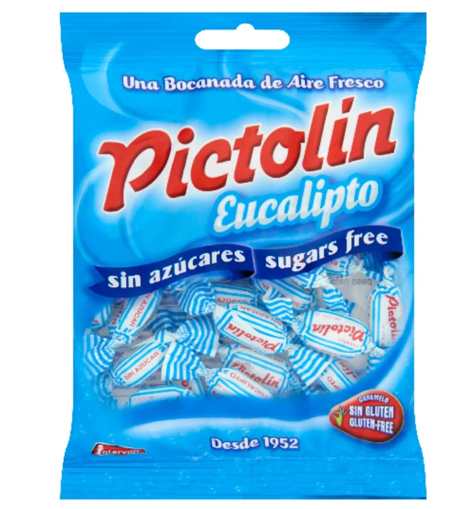 Pictolin eucaliptusz ízesítésű cukormentes cukorka édesítőszerrel 65g