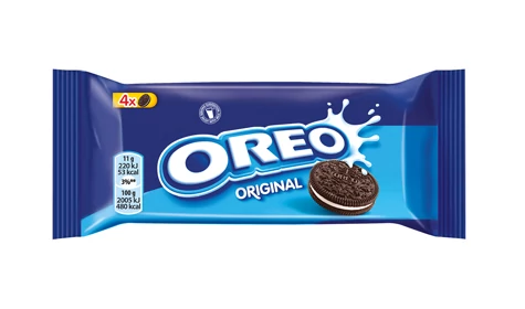 Oreo Original Vanília Ízű Krémmel Töltött Kakaós Keksz 44g