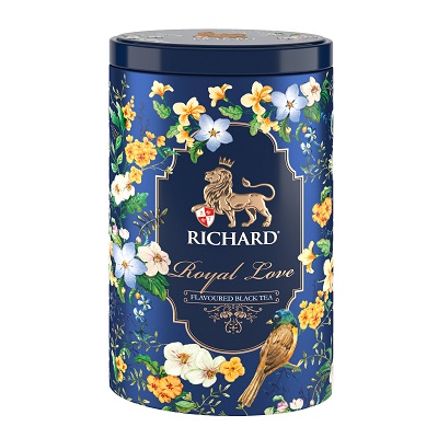 Richard Royal Ceylon Love Fémdobozos Fekete Tea (Bergamott-Vanilia) 80g