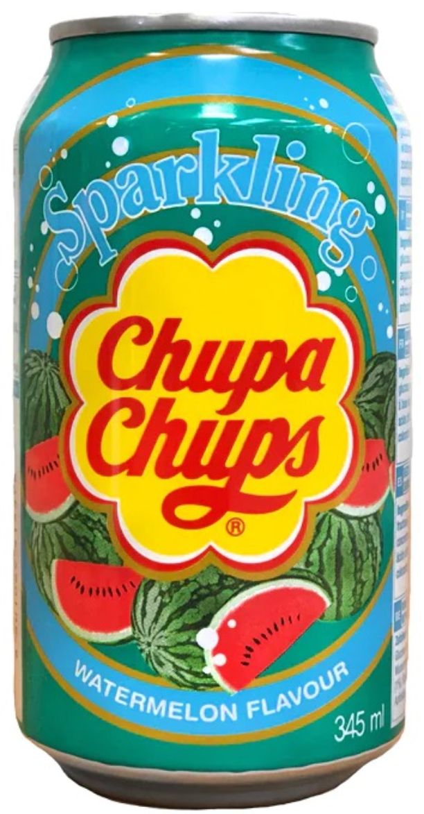 Chupa Chups Görögdinnye  ízű szénsavas üdítőital 345ml.
