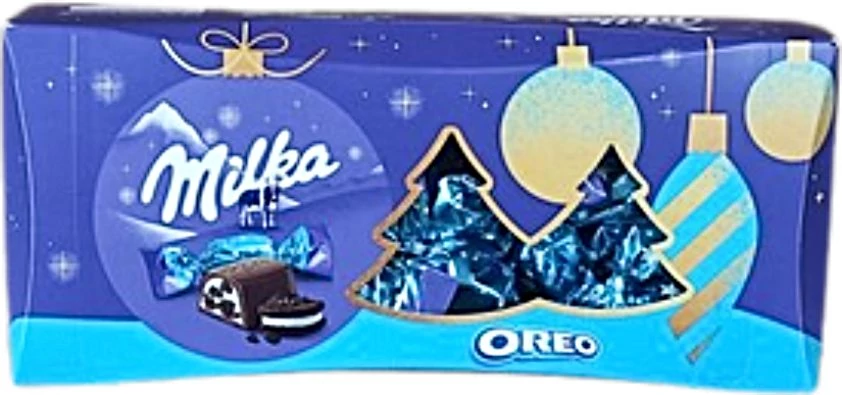 Milka Alpesi Tejcsokoládé Szaloncukor Oreó Krémtöltelékkel 300g